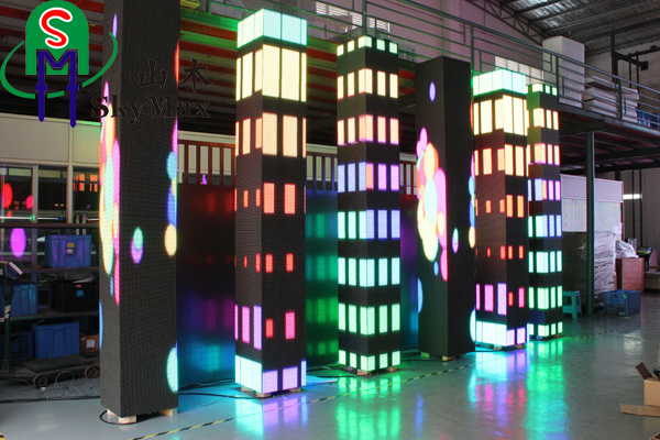 P6 Indoor KTV/Hotel/DJ/Disco Stand Pillar Stage LED Display