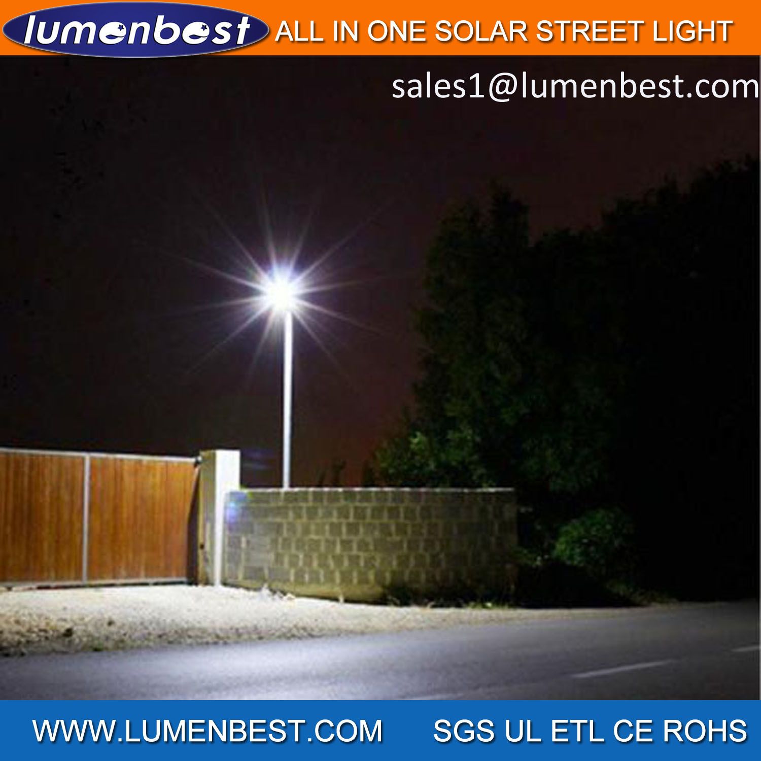 All in One Solar LED Street Lights LED Lamp Light