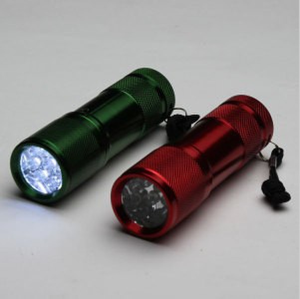 9 LEDs Mini Aluminum LED Flashlight