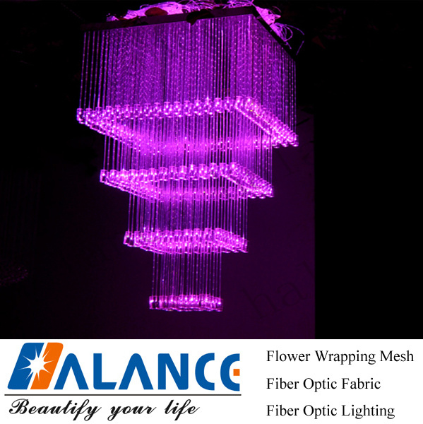 Optic Fiber Chandelier for Wedding Decoration