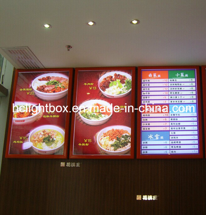 Aluminium Frame Menu LED Light Box