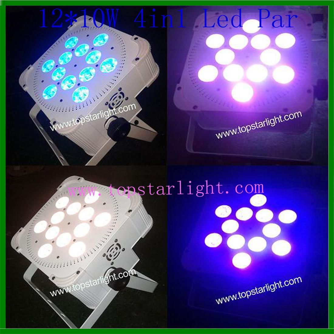 RGBW Wireless Battery Light 12*10W LED PAR Stage Equipment