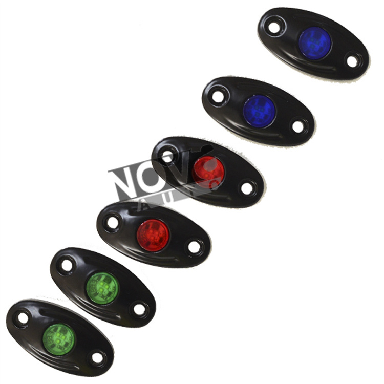 Shenzhen Auto Multi Color Rigid Offroad Truck White Red Orange Blue Aluminum Waterproof LED Rock Light