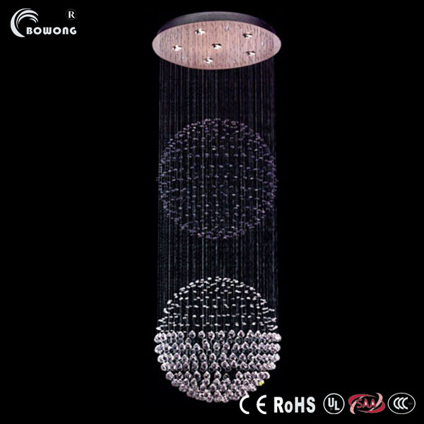 Modern Chandelier Modern Style LED Clear Crystal Pendant Lamps Fiber Optic Chandelier