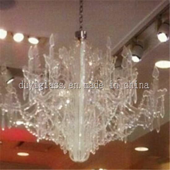 White Blown Glass Chandelier for Home Decoration