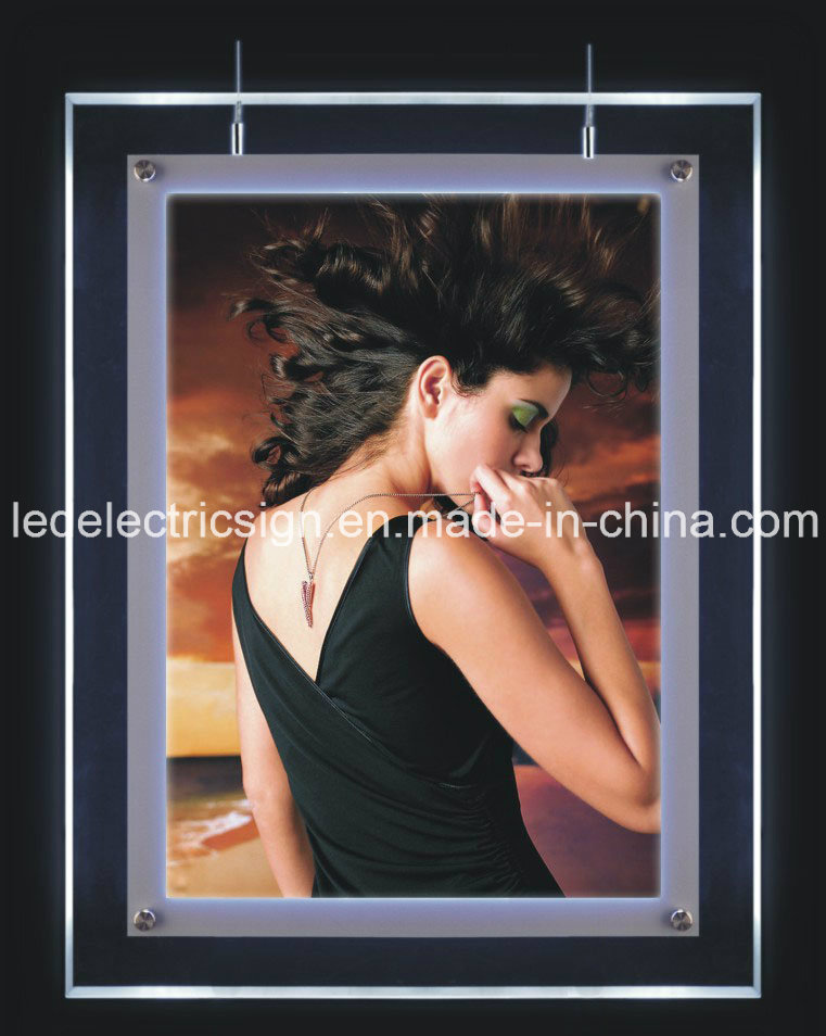 Acrylic Crystal Poster Frame LED Light Box