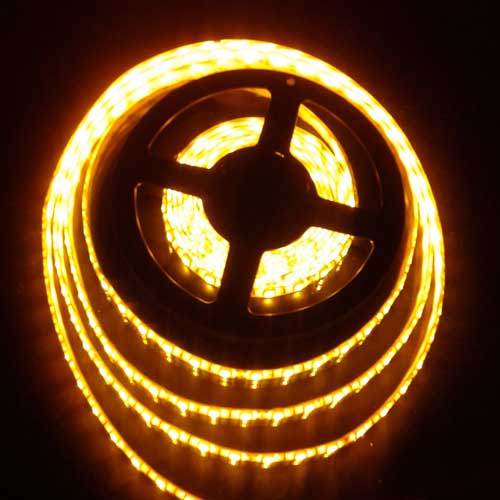 12V 5050 Waterproof Yellow LED Strip Lights