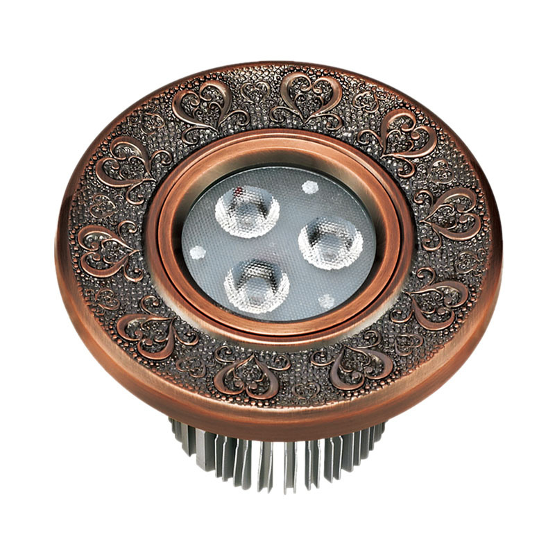 Brass LED Spotlight with Antique Finish