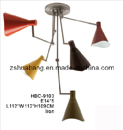 Modern 5 Colour Light Flexible Chandelier (HBC-9103)