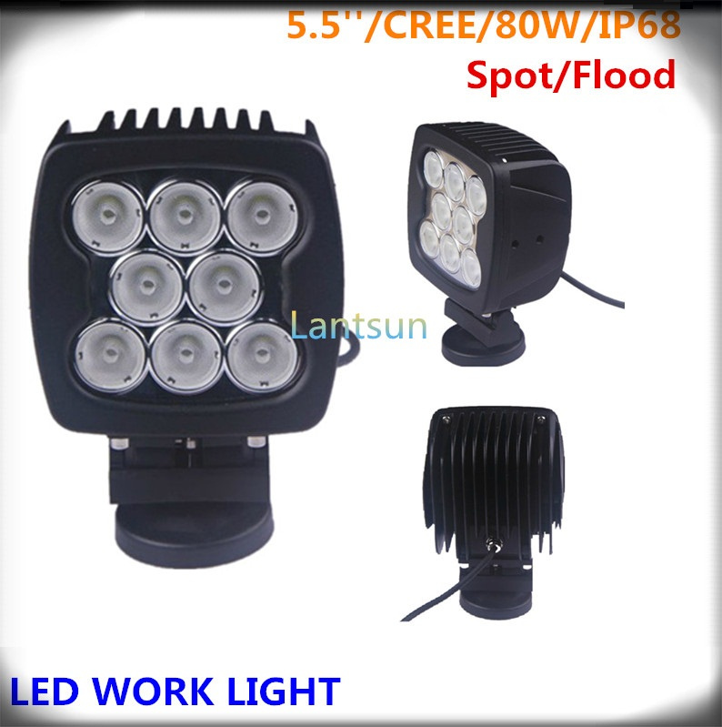 High Power Auto CREE 80W LED Work Light