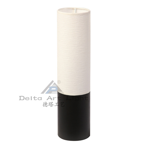 Classical Cylinder Paper Table Lamp with Black Base (C5003020-B1WP)