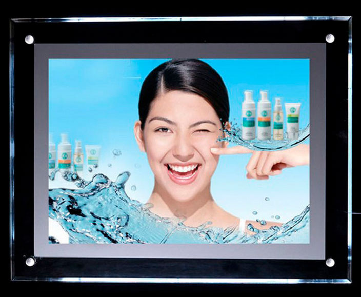 A2 LED Transparent Crystal Light Box CE Approved
