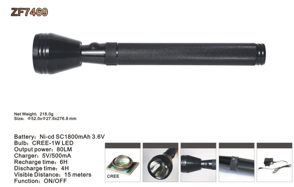 Rechargealbe CREE LED Flashlight