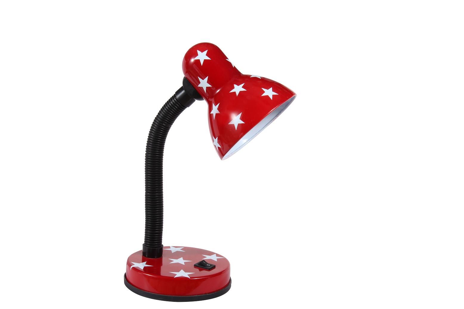 Red White Star Small Modern Table Lamp (HN2063A)