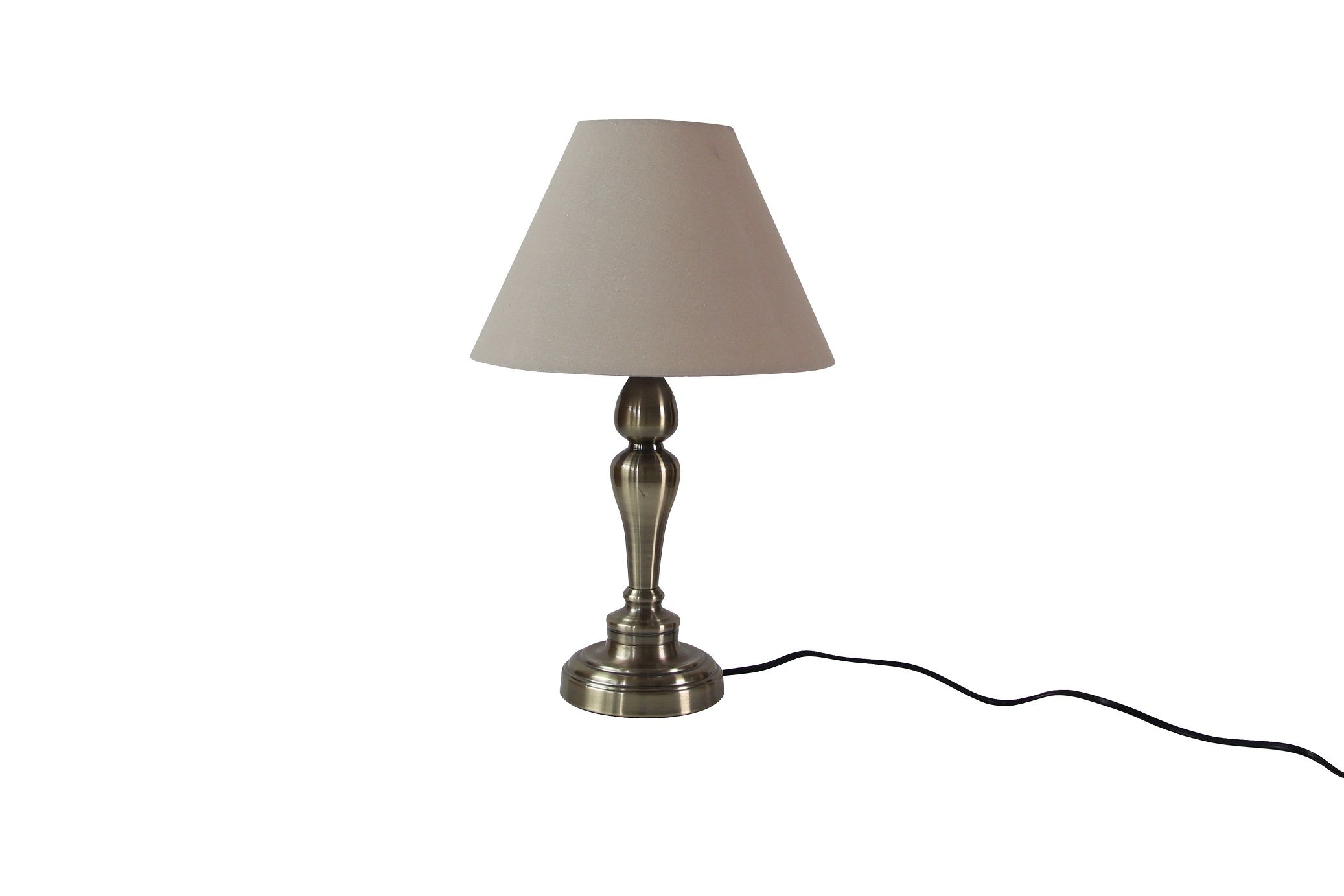 Table Lamp with Light Coffee Tc Fabric Shade (KO96TU)