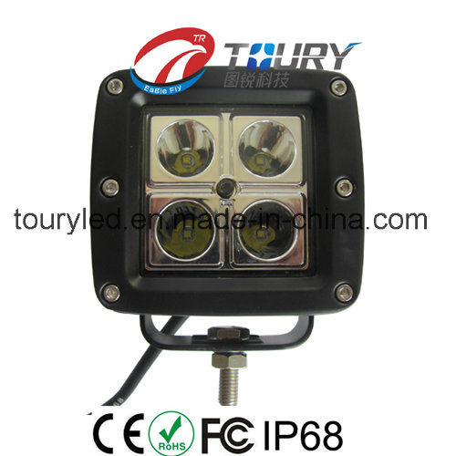 12W CREE 1200lm Flood Spot Beam IP68 LED Work Light (TR-8012)