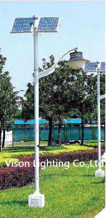 Steel Street Solar Light with LED