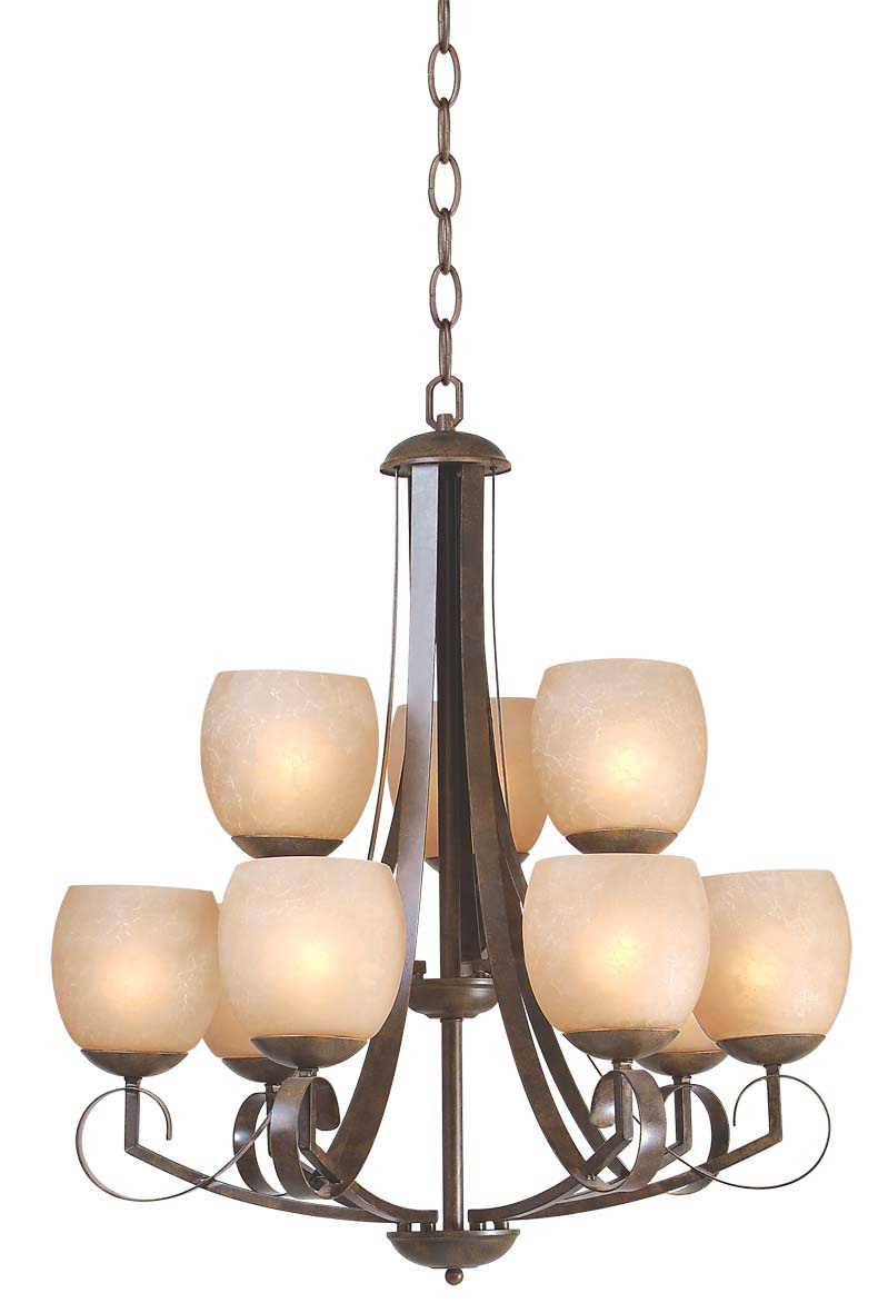 Iron Chandelier HLH-21483/6+3