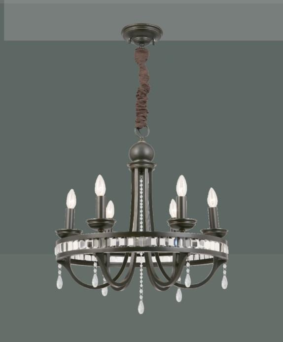 Uriah Alloy Crystal Chandelier Pendant Light