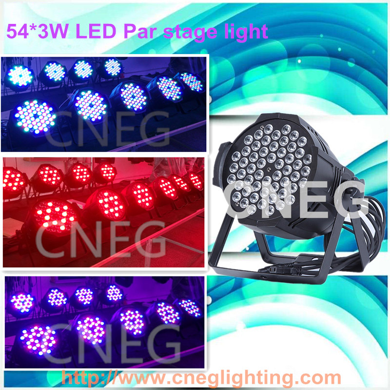 54*3W RGBW LED PAR Disco Lighting