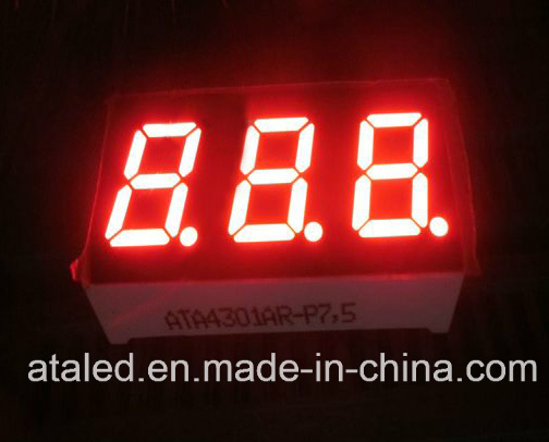 Red LED 3 Digits 7 Segment Display