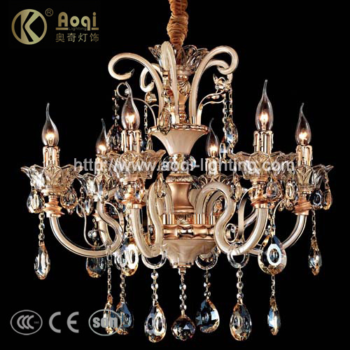 Luxury Glass Tube Crystal Chandelier for Indoor (AQ8042-6)