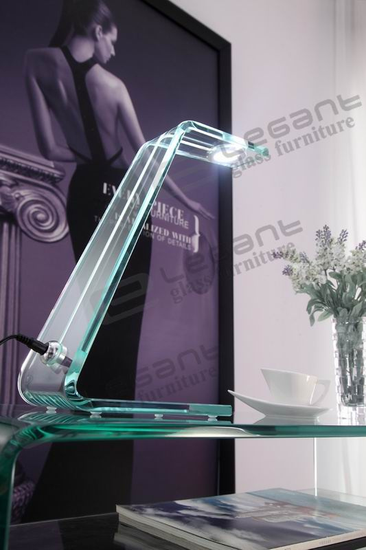 Clear Glass Table 3 W LED Lamp with Touch Switch