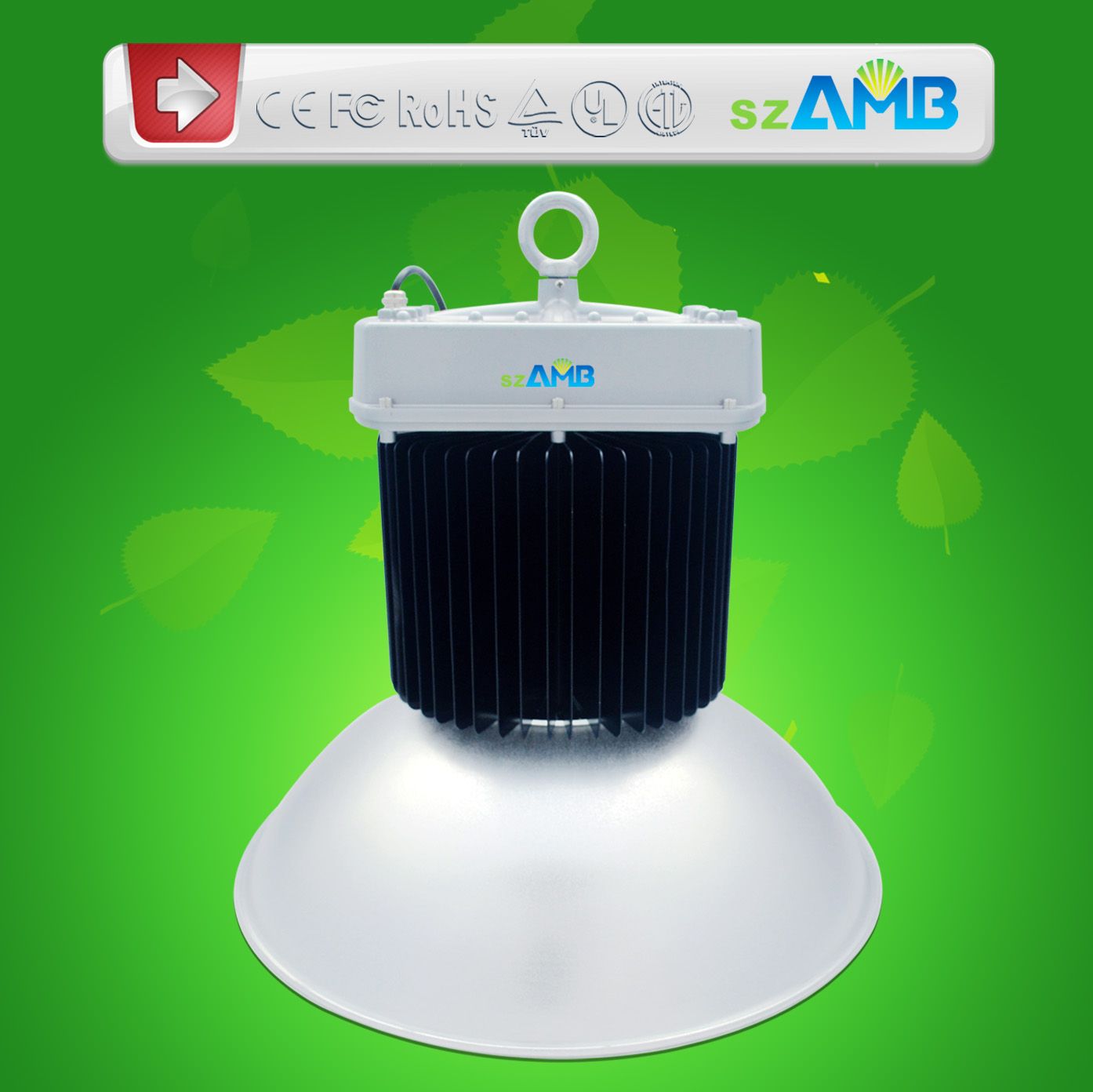 250W LED High Bay Light with 120-130lumen/W High Brightness