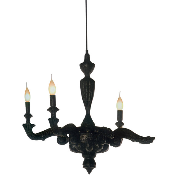 Artistic Black Burning Modern Chandelier (GD-9353-3)