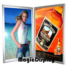 A2 Size LED Backlit Aluminum Frame Display
