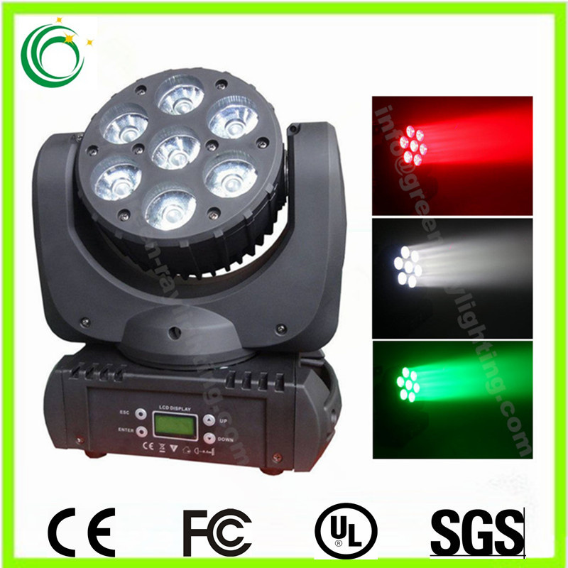 7*15W Disco LED Stage Bulb Moving Head Beam Light