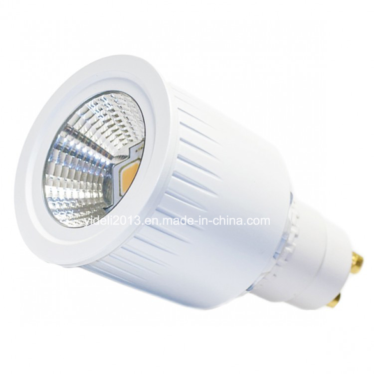 New AC85-265V 45degree 7W GU10 COB LED Spotlight