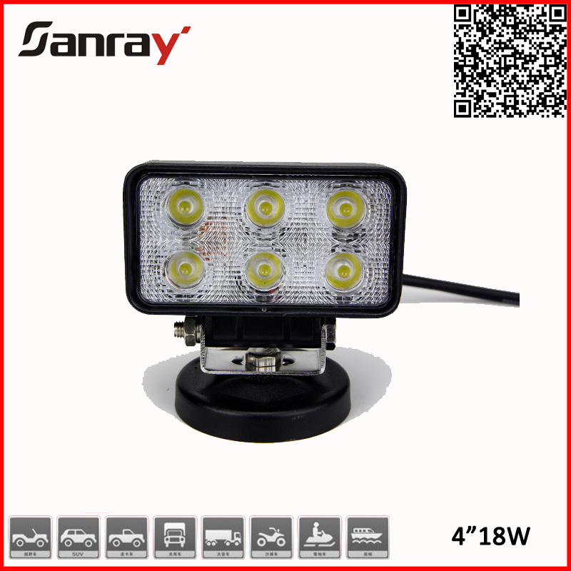 4inch IP67 Waterproof 18W Offroad LED Work Light