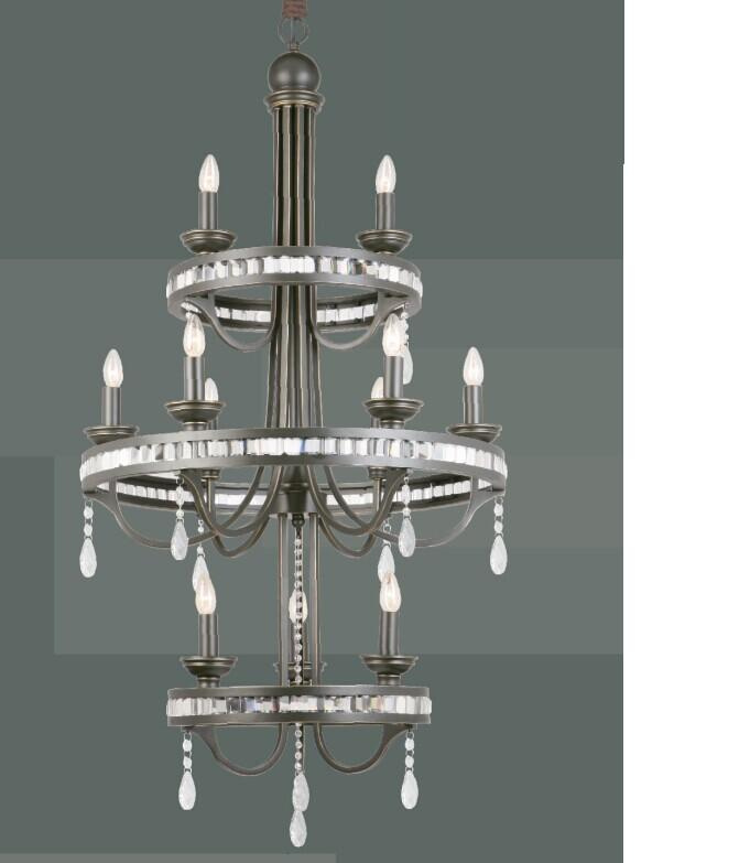 Uriah Alloy Crystal Chandelier, Home Lamp, Hotel Light