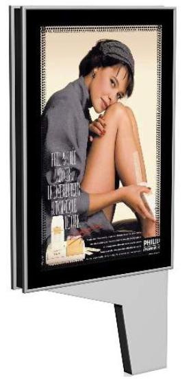 Scrolling and Bright Aluminum Frame Advertising Light Box Gd06