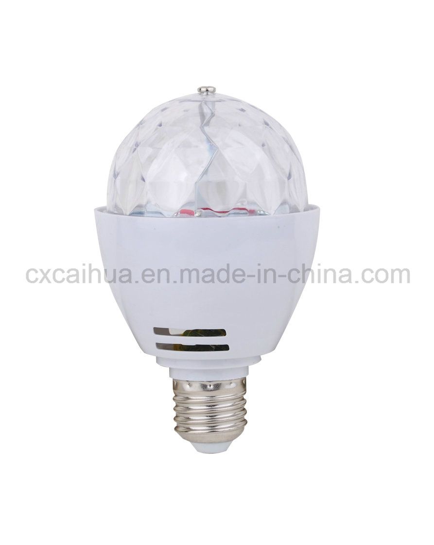 E27 3W RGB Stage LED Global Light for Party&Wedding