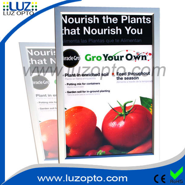 Super Slim Poster Snap Frame LED Light Box with Aluminum Frame