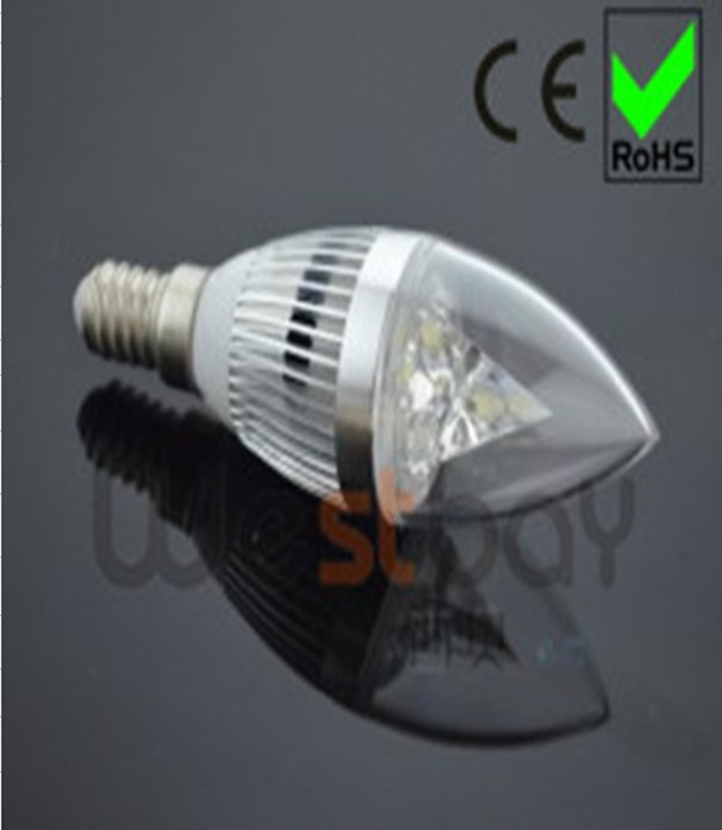 High Brightness E14 5W LED Candle Bulb Light