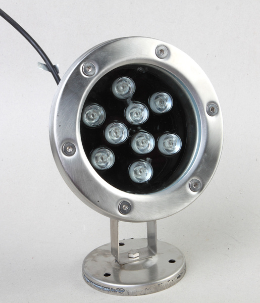 9W LED Underwater Light Single Color Waterproof