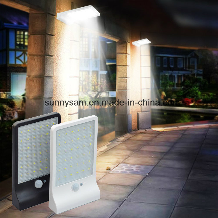 Weatherproof LED Solar Sensor Powered Wall Lights for Outdoor