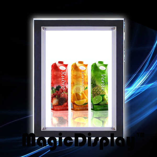 Advertising Crystal Display Frameless Light Box Acrylic