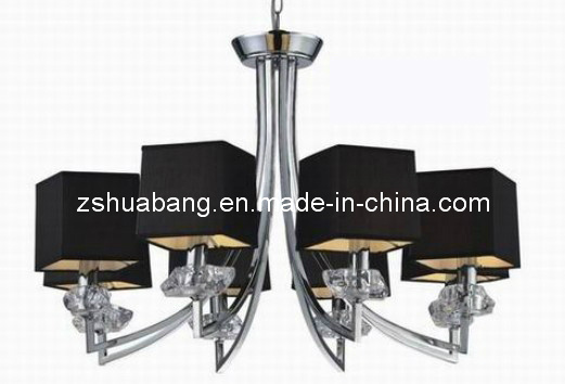 Restaurant Black Fabric Shade Chandelier (HBC-9094)