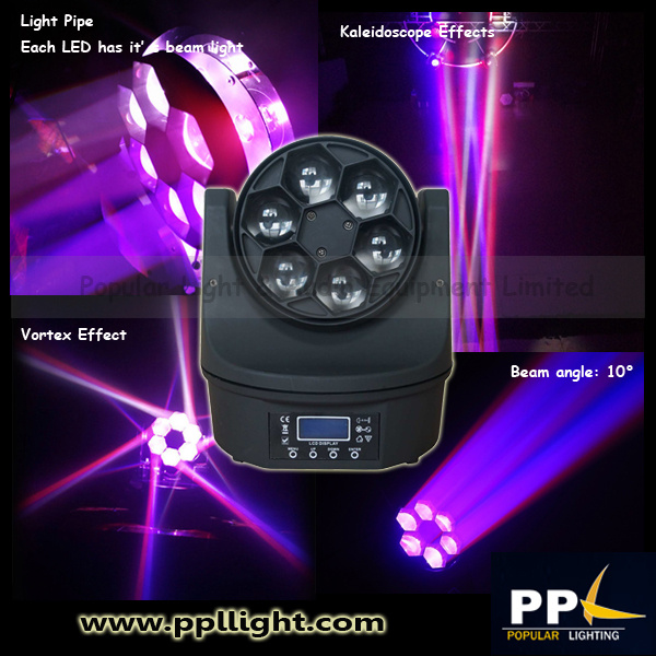 6X15W LED Moving Head Small Bee Eye Light