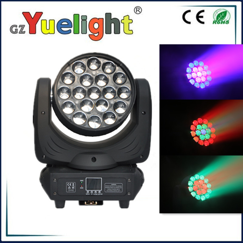 19PCS 12W RGBW 4in1 LED Beam Wash Moving Head Light