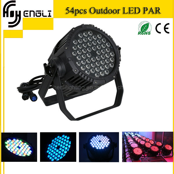 Professional 54*3W RGBW LED PAR for Stage Disco Lighting