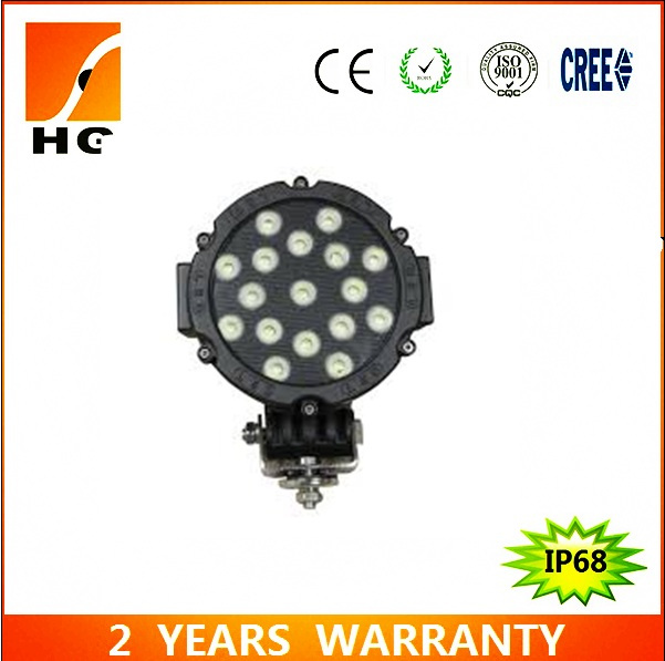 Hot Sale 7'' 51W Jeep Offroad Epistar LED Work Light