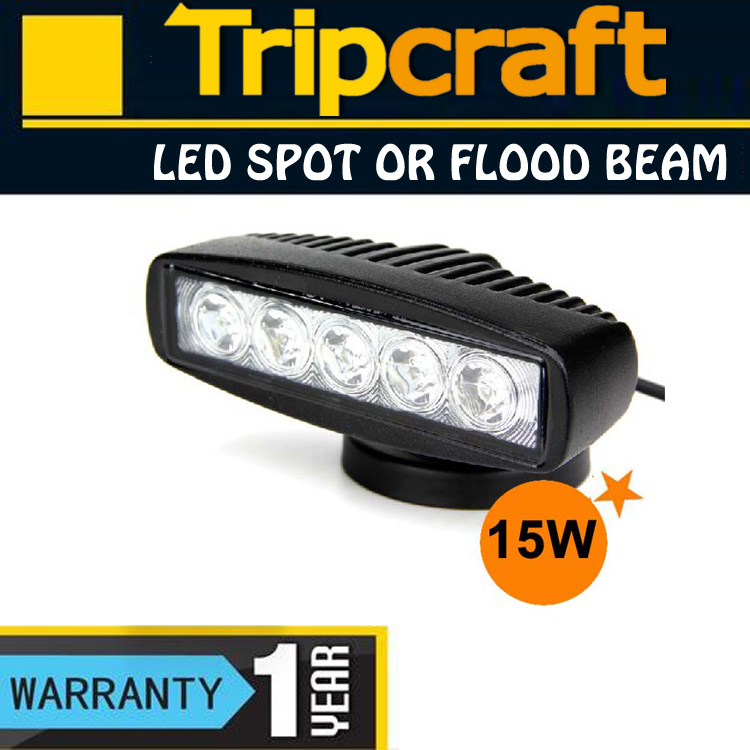 LED Work Light 15W 12V 24V DC Aluminium Casting 10V-30V LED Work Light