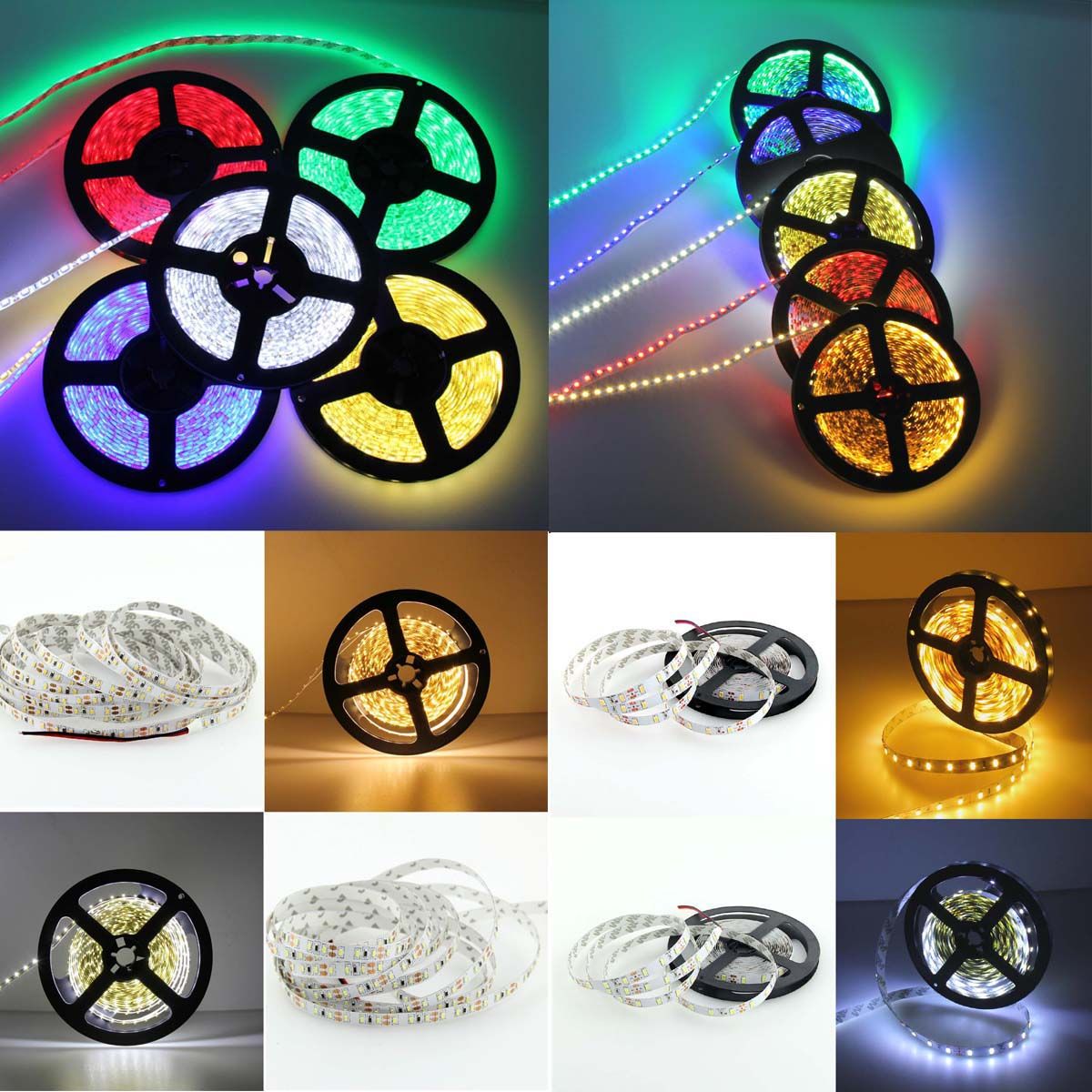 DC5V 32LEDs/M Aluminum Profile 5050 RGB LED Strip Light Ws2801