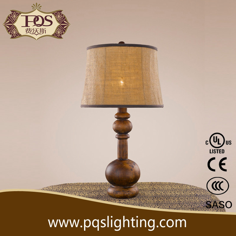 Western Style Home or Hotel Wooden Table Lamp (P0251TA)