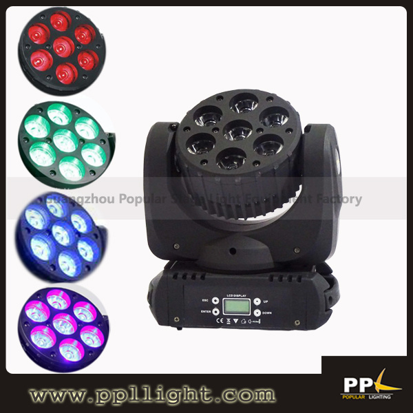 7*12W Osram RGBW LED Moving Head Light